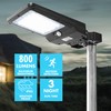 Wagan EL8588 800 Lumen Integrated Solar Street Lamp Security Flood