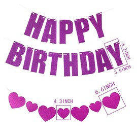 Happy Birthday Banner Birthday Party Banner Love Birthday Banner Supplies Birthday Banner