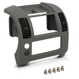 CROSSDESIGN Center Dash Console Panel Compatible with Nissan Frontier 2005-2020 68259-ZP16D, 68259ZP16D Grey