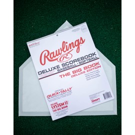 Rawlings | SYSTEM-17 Deluxe System - Cuaderno de puntuaciones de béisbol/softbol | Extragrande 11 x 14 Pulgadas