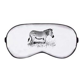 'Zebra Grazing on Grass' Sleep/Travel Eye Mask (EY00022924)