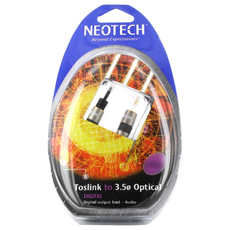 6m Neotech Premium 3.5mm Mini-Toslink to Toslink Optical Cable with