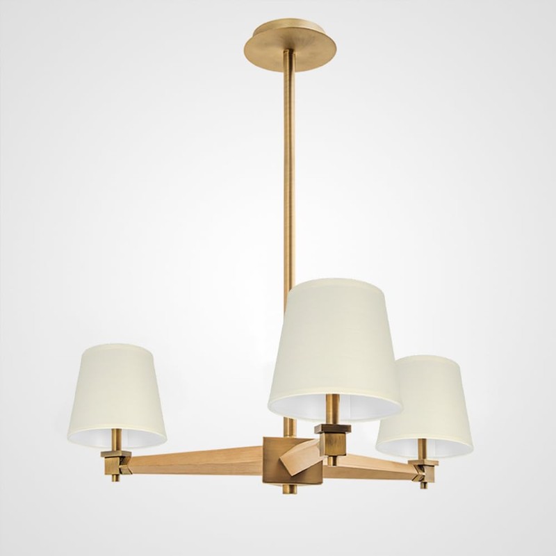 Hapivida 6Pcs Chandelier Lampshade, Household Modern E14 Clip On Fabric