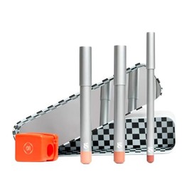 SARELLY, Kit de Maquillaje, Lip Combo 5 en 1, Labial, Delineador, Iluminador, Sacapuntas y Estuche, Tamarind