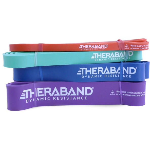 Theraband RESISTANCE BANDS - Set of 3, Intermediate