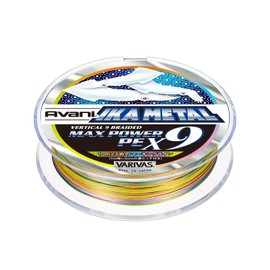 VARIVAS 9-Strand PE Line Abani Ikametal Max Power PE X9 688.4 ft (200 m), 5 Color Colors, No. 0.8