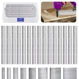 Swpeet 5000Pcs F15-5/8" Galvanized Brad Nails Straight Finishing Nails Kit, Gun Nails and Small Finishing Nails for Brad Nailer Gun