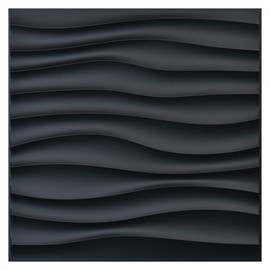 Art3d PVC Wave Panels for Interior Wall Decor, Antique Copper Textured 3D Wall Tiles, 19.7" x 19.7" (12-Pack)