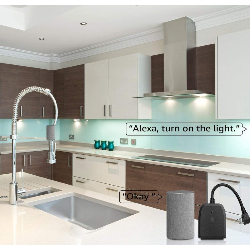 LITEdge Outdoor Smart Plug, WiFi 2-in-1 Plug Power Outlet, Compatible