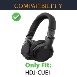 SOULWIT Replacement Headband for Pioneer DJ HDJ-CUE1 On-Ear Headphones, Headset Headband Top Cushion Cover Repair Part, Easy DIY Installation