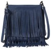 Mabel London Womens Tassel Handbag - Fringe Design Bag -