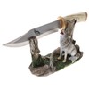 Deleon Collections Decorative White Wolf Knife - Majestic Howing Wolf