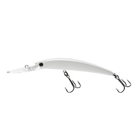 Yo-Zuri Crystal Minnow Deep Diver Walleye, Floating, 3-1/2 Inch, 90mm, White