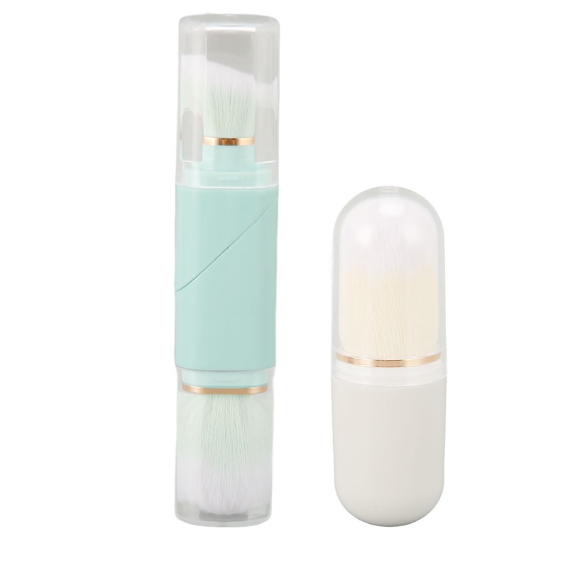 Capsule Makeup Brush Double Ended Telescopic Powder Brush Travel Size