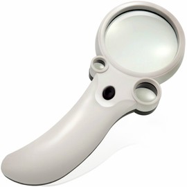 Phoenix Clione Type Hand Magnifier Magnification Magnifier Magnifier Magnifier with LED Light and Black Light