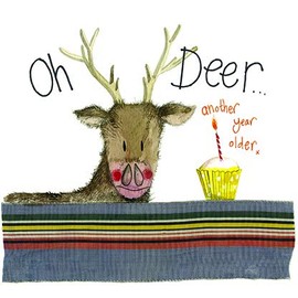 Alex Clark Oh Deer Another Year Older Birthday Foil Card