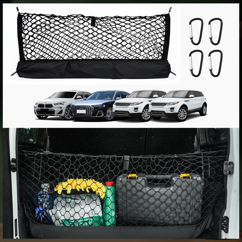 Style Truck Bed Cargo Net with Storage Pouch - Universal