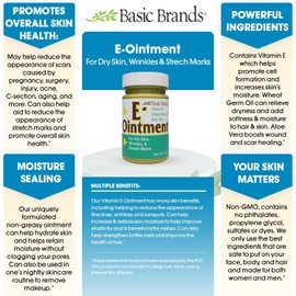 Basic Brands Vitamin E Ointment, 2 oz, Original