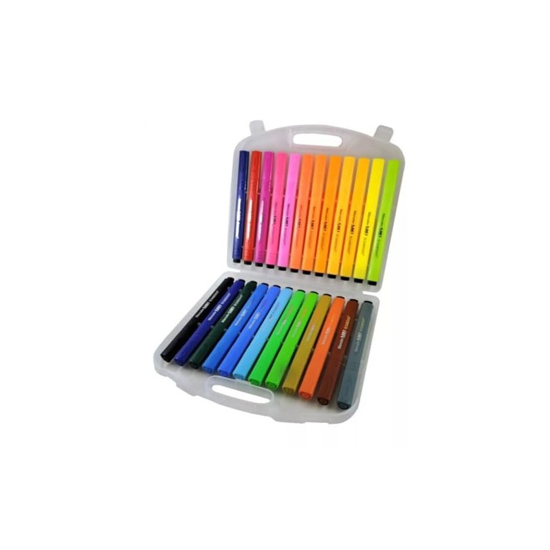 Marcador Sabonis Triangular Punta Redonda Modelo M2233 en Estuche con