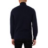 GANT Mens Cotton Half Zip Cream Sweater Navy M