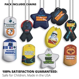 Reading Rebel Brag Tag Value Pack: Wearable Incentives for Young Readers 250 Tags (25 Tags for Each Design) + 75 Chains