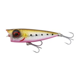 Savage Gear Micro Popper - Esca topwater ultra-realistica per acqua dolce e salata - Bass, trote e pesci predatori - Lunga gittata, forte azione popping e sonaglio Ghost Sardine 5,5 cm