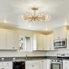 XINGQI 8-Light Semi Flush Mount Ceiling Light Fixture Modern Antique