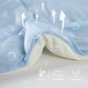 KASENTEX Silky Cool Comforter - Reversible Blue Full Size