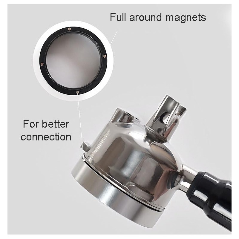 zalati Coffee Dosing Ring Espresso Filter Holder Funnel Coffee Powder