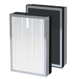 BesReyDa 2 Pack 25 Replacement Filters Compatible with 25 B1/S1/W1 Air Purifier, 3-in-1 True Hepa and Activated Carbon Filter