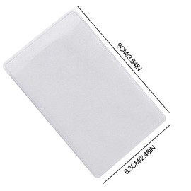 LIUJZZJ 100 Pieces Plastic ID Credit Card Holder Vertical Business Card Sleeves Iced ID Protector
