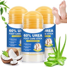 Crema de urea 60 por ciento para pies de máxima fuerza, barra de urea para pies, 60% crema de urea en barra más 2% ácido salicílico, crema para pies d