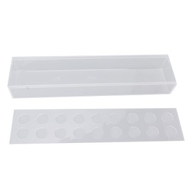 Acrylic Flower Vase Clear Rectangular Centerpiece Box Home Decoration for Wedding Party 18 Holes