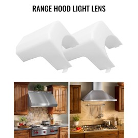 Range Hood Light Lens Cover White 99110437 Fit for Broan Nutone 34000 35000 36000 38000 39000 40000 41000 Replaces 88169 E2099110437 S99110437 AP3379470 1172921 BP43 S88169, Pack of 2