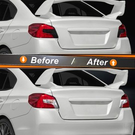 NDRUSH Blackout Taillight Vinyl Tint Film, Precut Overlays,Tail Light Wrap Cover Compatible with 2015-2020 Subaru WRX/STI