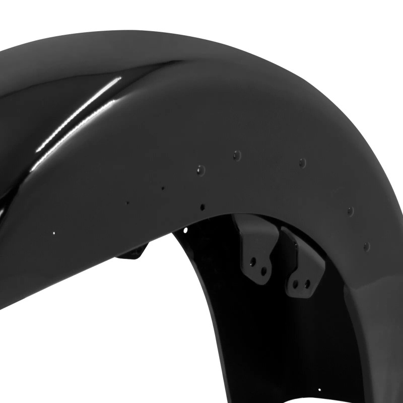HCMOTORKU Vivid Black Mudguards Front Fender For Harley Street Glide