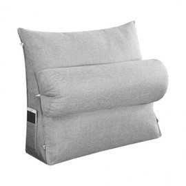 Gray Triangular Backrest Cushion Large 5ea