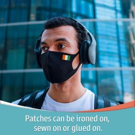 Laughing Lizards Small Irish Flag Patches (5-Pack) for Clothing, Hats, Shirts, Jackets - Great for St. Patrick's Day