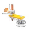 2PCS Magnetic Welding Ground Clamps - Strong Magnet Head Support