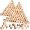 300 1-inch raw Wood Cubes, Natural Craft Wood Blocks, Suitable