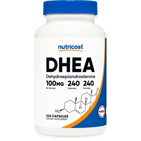 Nutricost Nutricost DHEA 100mg, 240 Capsules - Gluten Free, Soy