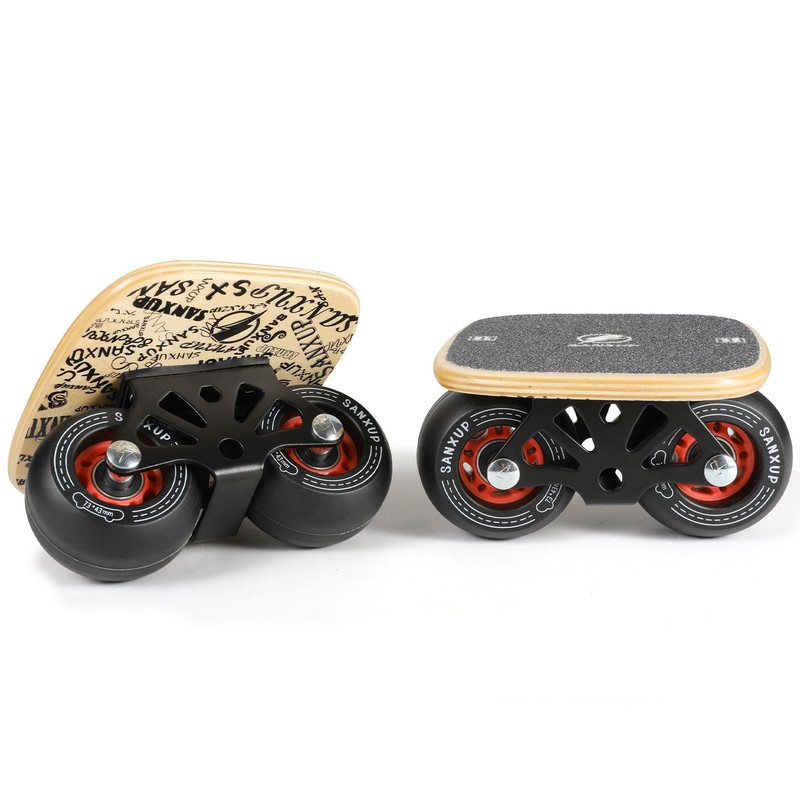 FreeSkates Portable Roller Road Drift Skates Plate, Maple Deck Anti-Skid