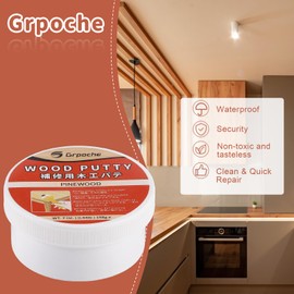 Wood Filler Putty,Pinewood Wood Putty Filler Paintable, Stainable, Sandable, 7 Ounce Furniture Repair Kit, Quickly Repair Holes, Cracks, Chips and Scorched Areas of Wooden Furniture Floor, Easy to Use