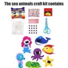 8 Pieces Felt Sewing Kit for Kids, Sea Creatures, DIY