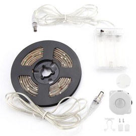 Human Body Intelligent Induction LED Light Strip Infrared Lamp for Bedroom Indoor (White)