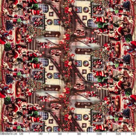 ANRO Tablecloth Christmas Tablecloth Washable Wax Tablecloth Santa Claus 100 x 140 cm