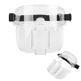 Kadryxon Face protection, full face mask, protective glasses for people who wear glasses, protective mask, transparent face protection, visor, safety glasses, work safety glasses, HD, durable
