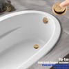 Artiwell 1-1/2'' Black Tubular Bath Drain Kit with Tip-Toe Bath
