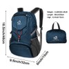 WATERFLY Foldable Travel Backpack Lightweight 20L Hiking Daypack for Outdoor