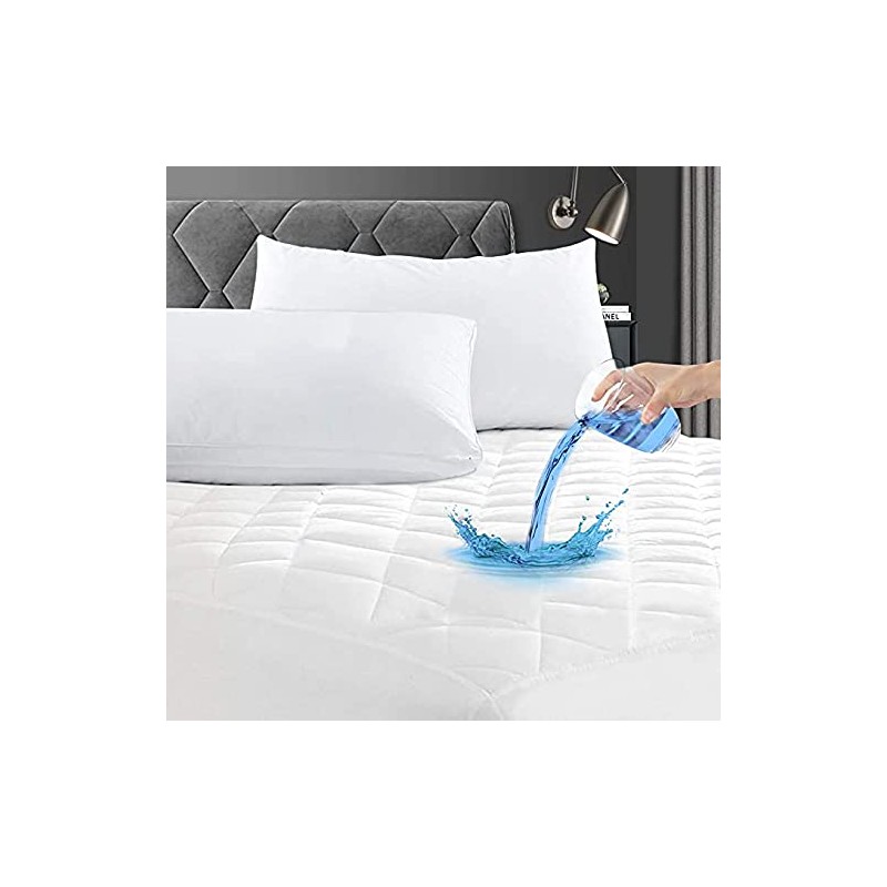 Extra Deep Quilted Waterproof Mattress Protector Fitted Bed Cover Breathable